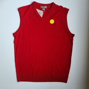 Daniel Cremieux L red sweater vest